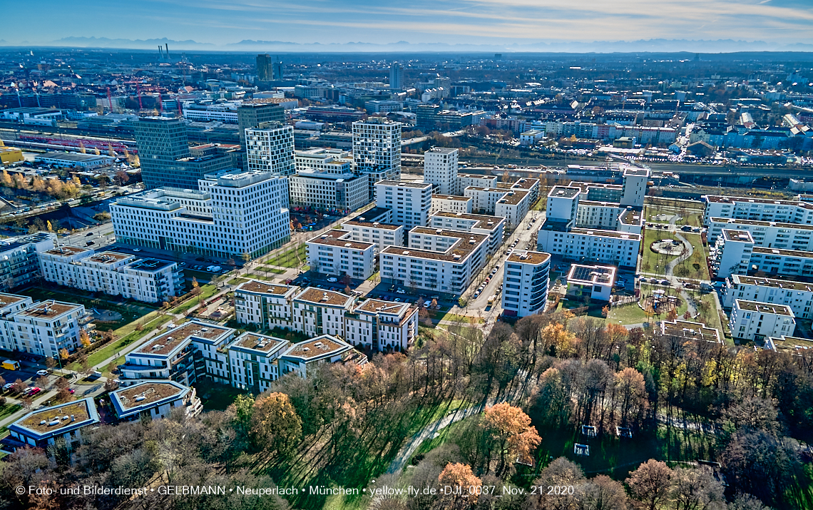21.11.2020 - Hirschgarten mit Paketposthalle in München